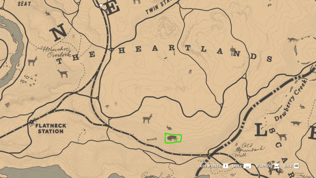 bison location 1 rdr2